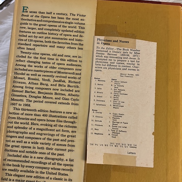 The victor book of opera 1968 thirthteenth  edition vtge - Picture 3 of 8